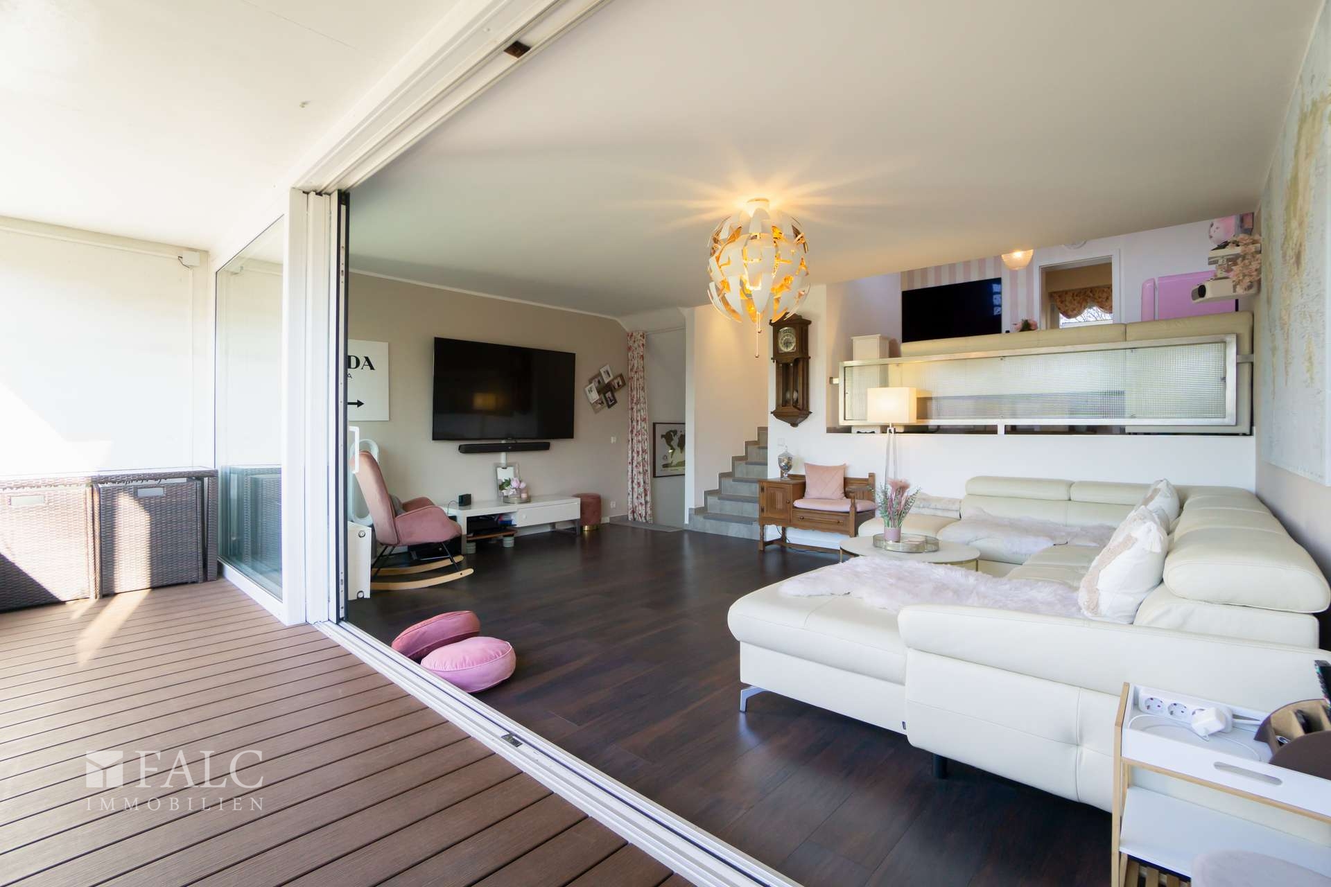 Loggia zum Wohnzimmer